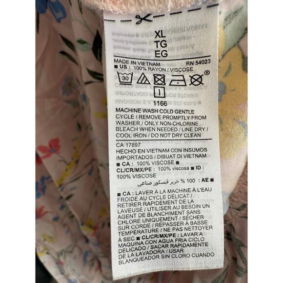 Old Navy Women’s Pink Pastel Ruffle Midi Swing Dress size XL - Picture 6 of 7